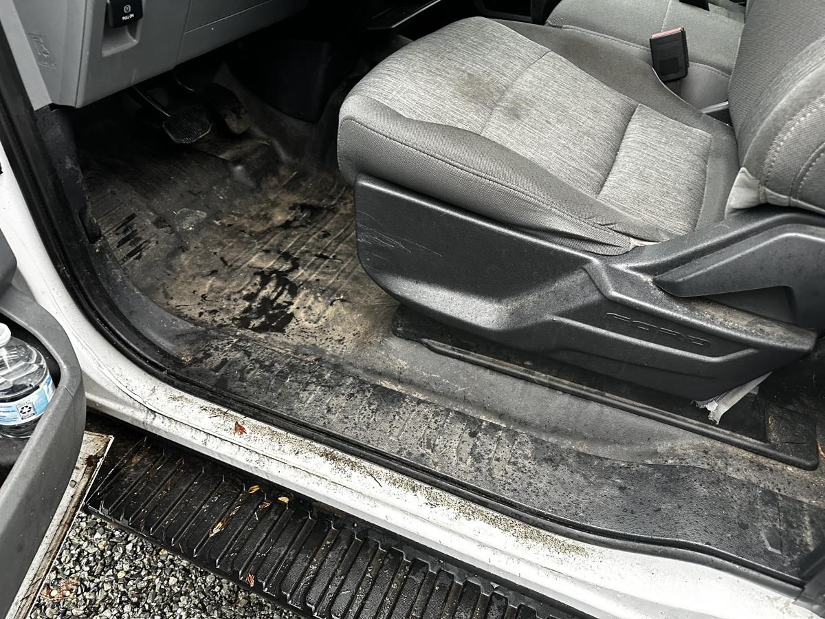 Before detailing — dirty F-150 floor