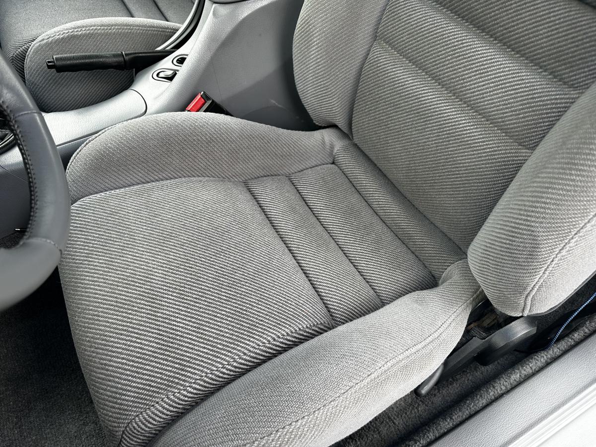 After detailing — clean fabric seats